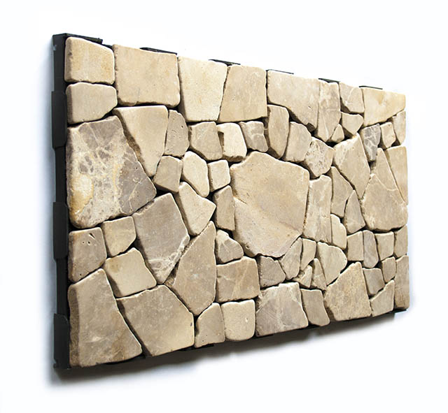 Interlocking Garden Tile Cappucino Stone from Indonesia