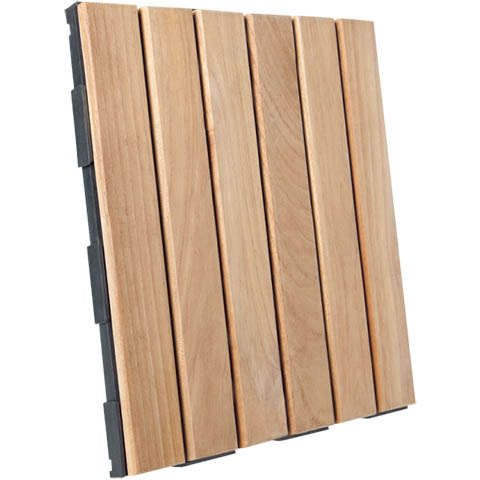 Destination Green Interlocking Garden Tile Teak