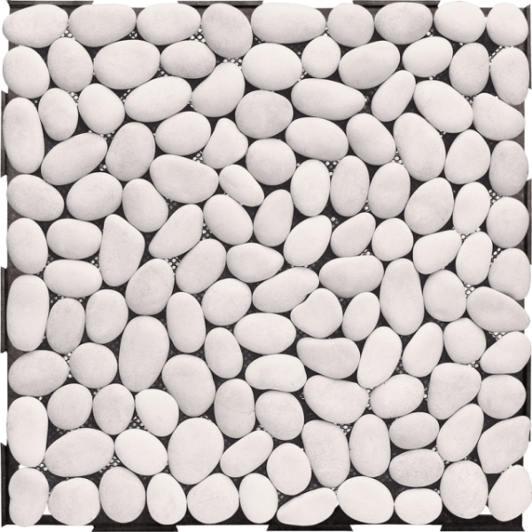 Garden Tile 30×30 – White Pebble