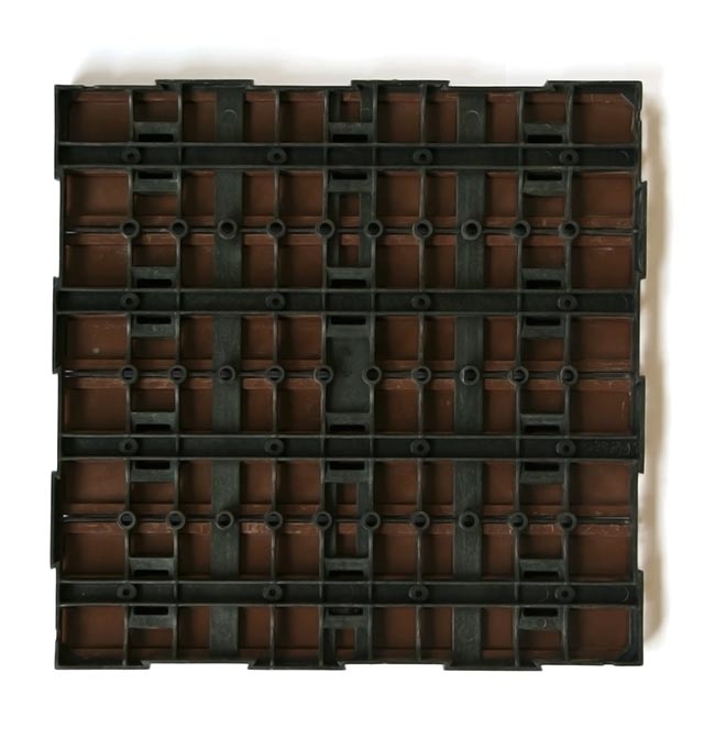 Interlocking Garden Tile Base Wood Plastic Composite Indonesia