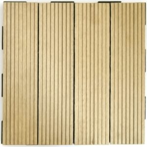 Beige WPC 30x30 Garden Tile