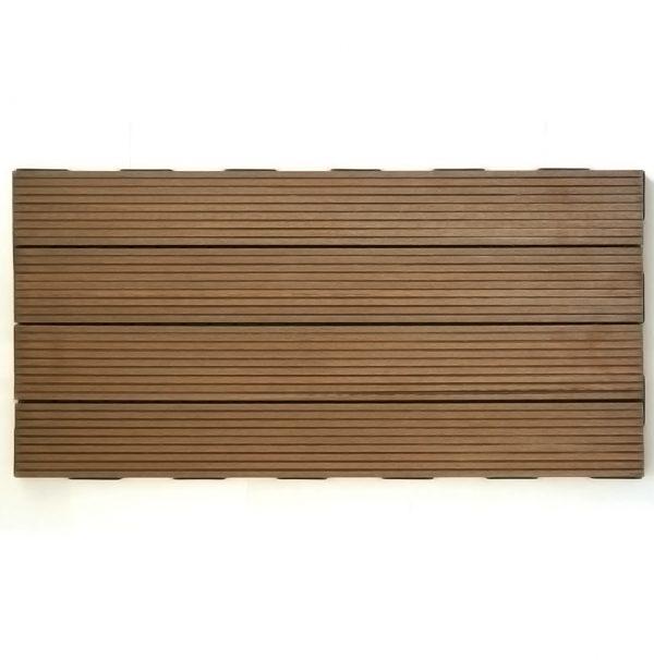 Rustic Brown WPC 60x30 Garden Tile